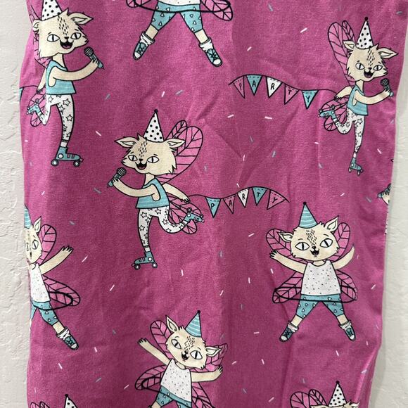 Raspberry Republic Pink Fairy Cats Dungarees Romper - Picture 3 of 8